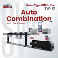 Torno CNC Suizo con Sistema de Control LNC para una Programación Fácil y Estable