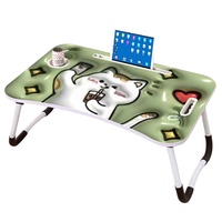 Bureau d'ordinateur portable convertible moderne en métal avec surface en bois pour le bureau à domicile, fabriqué au Shandong