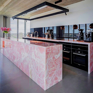 Marbre rose onyx de luxe, onyx rose fantaisie, prix, carrelage en onyx rose poli pour la décoration - Product Image 4