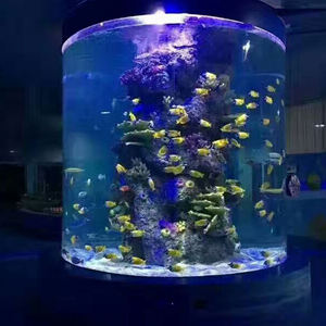 <span class=keywords><strong>Aquarium</strong></span> naturel en fibre de verre, grand réservoir de poissons, récif corallien, avec fenêtres, fournitures murales - Product Image 5