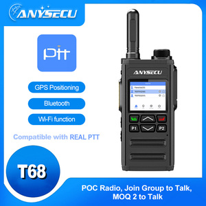 Toàn cầu PTT anysecu 4 gam T68 4 gam Sim Thẻ đài phát thanh làm việc với zello, Real PTT, PoC Sao PTT Wifi đài phát thanh 500km nói chuyện Phạm vi - Product Image 3