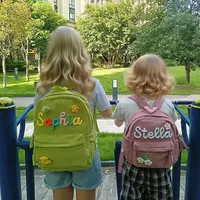 Mochila Personalizada para Niños Pequeños, Mochilas con Nombre, Bolsa Escolar para Niñas, Niños y Preescolares