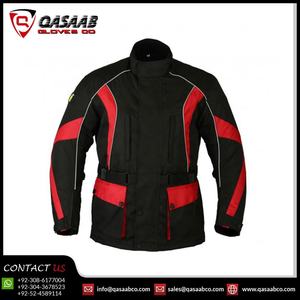 Nouveauté 2026, dernière conception, veste de motard en Cordura respirante, imperméable, noire et rouge, sur mesure pour les motards - Product Image 3