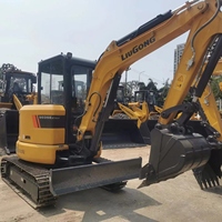 Oferta Especial: Miniexcavadora Liugong 9035E de 4 Toneladas con Motor, Caja de Cambios, Bomba y PLC para Jardinería, Paisajismo y Reparación de Carreteras Municipales