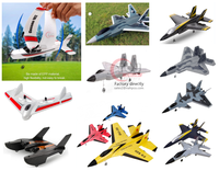 Avion télécommandé SU-35 RC Fighter en mousse EPP, planeur RC 2,4 GHz 2 canaux pour extérieur, avec gyroscope, facile à piloter, prêt à voler