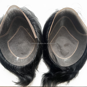 Durable Mono Top Korean Lace Front VER Style Base <span class=keywords><strong>Cabello</strong></span> humano Tupé para hombres Línea de <span class=keywords><strong>cabello</strong></span> natural con entrega rápida - Product Image 1