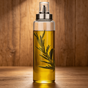 Distributeur d'huile d'olive gradué en verre borosilicate 500 ml, économique, réutilisable, compatible lave-vaisselle, facile à remplir - Product Image 3