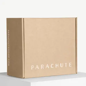 あなた自身のロゴの衣類の靴の包装箱が付いているファッショナブルなデザインのクラフト紙の堅い箱