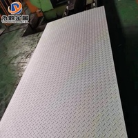Plaque en acier inoxydable à motif diamant antidérapant, plaque à damier, revêtement de sol industriel, plaque en acier inoxydable, feuille en acier inoxydable, vente en gros du fabricant