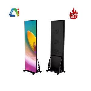Haute Résolution P1.25 P2 P2.5P3 Intérieur Extérieur Plancher Mobile LED Affiche Stands LED <span class=keywords><strong>ADS</strong></span> Média Écran pour Magasin Centre Commercial Hôtel - Product Image 4