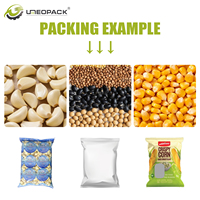 Automatische 520D Verticale Verpakkingsmachine 50g-2kg 4-kops weegschaal patroonhopper voor graan, gedroogd fruit, snoep, voedsel, korrelige verpakkingen