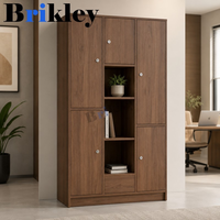 Armoire de chambre d'hôtel en MDF, armoire en bois avec serrure électronique numérique pour le salon