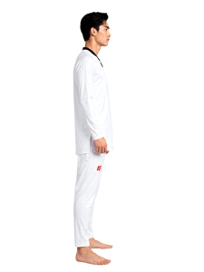 Uniforme de Taekwondo Ultraligero, Transpirable, de Malla Elástica en Cuatro Direcciones, para Adultos, con Estilo de Luchador y Logotipo, Precio al por Mayor - Product Image 3