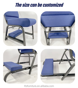 Silla de Iglesia de Metal de Diseño Moderno, Alta Calidad y Buen Precio, con Asiento Acolchado para Auditorio - Product Image 3