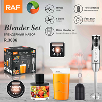 RAF R.3006 vente en gros mélangeur en acier inoxydable mélangeur électrique à immersion avec fouet et hachoir