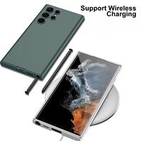 Nouvelle coque antichoc en TPU tendance pour téléphone portable S23 Plus Ultra, design couleur unie, certifiée luxe et affaires