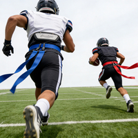 Ensemble de ceintures et drapeaux de flag football pour enfants, jeunes et adultes, pour l'entraînement et les activités d'équipe