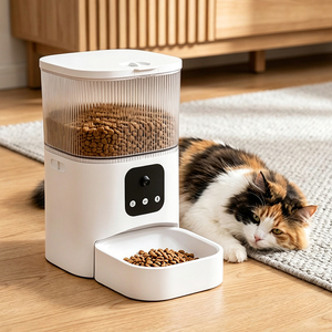 <b>WiFi</b> <b>Smart</b> Pet Feeder Distributeur Automatique <b>Smart</b> Feeder Pet Automatic Pet Feeder With <b>Camera</b> Household Device - Product Image 1