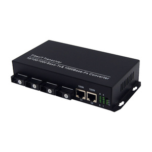Gigabit Media Converter 4 Sc Met 2 10/100/1000Mbps Rj45 Poort Fiber Optische Transceiver - Product Image 3