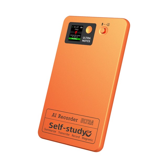 AI Remote Real-Time Voice Recorder FW920D Aluminum Alloy for Lawyers Enterprises Institutions Mobile Noise Reduction