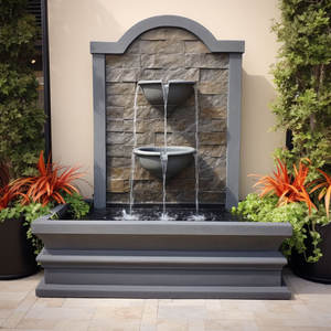 Moldings और अलंकरण अनुकूलित GFRC पानी की सुविधाओं और परीक्षण रिपोर्ट के साथ दीवार फव्वारे - Product Image 4