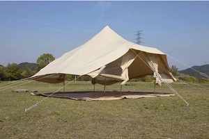 Toile de coton Glamping Safari voyage <span class=keywords><strong>tente</strong></span> Touareg de luxe pour réunion de famille tentes cloche avec trou de poêle - Product Image 4
