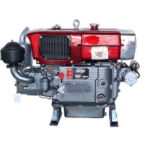 Moteur diesel monocylindre 4 temps refroidi par eau à démarrage électrique 15 CV ZS1100 avec roulement pour usage industriel et agricole - Product Image 1
