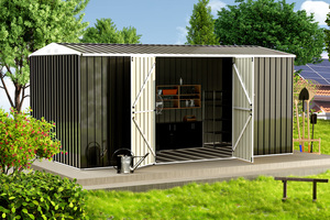 Abri de <span class=keywords><strong>moto</strong></span> en acier pour extérieur EG1408-H200-2H, kit de stockage préfabriqué pour jardin, <span class=keywords><strong>garage</strong></span>, salle d'outils, <span class=keywords><strong>maison</strong></span> utilitaire ou entrepôt - Product Image 3