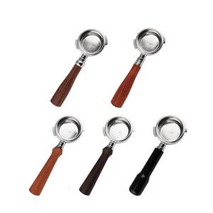 Machine à expresso 58 mm <span class=keywords><strong>Bezzera</strong></span> Porte-filtre sans fond avec poignée en bois Écologique Construction en acier inoxydable et bois en stock - Product Image 1