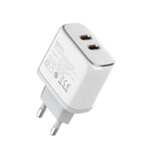 LDNIO A2528C סיטונאי 35W כוח מתאם עם כפולה USB-C יציאת הנמכר ביותר בריטניה/ארה"ב/האיחוד האירופי תקע מהיר מטען מתאם Qc30 מטען כבל