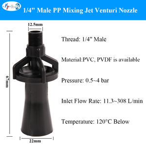 Temizlik için ekipman parçaları kalite plastik PP 1/4 "-2" Venturi enjektör, Venturi hava enjektör havalandırıcı Scrubbers memesi - Product Image 3