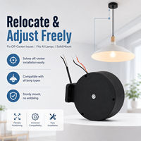 Enrouleur de câble rétractable Mella 2,4 mètres 2 fils pour suspension luminaire