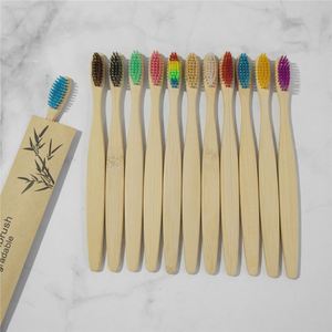 Eco Friendly <b>Toothbrush</b> Bamboo Reusable <b>Toothbrushes</b> Portable Adult Wooden Soft Tooth Brush for Home <b>Travel</b> Hotel Use - Product Image 6