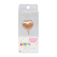 Bougies décoratives en forme de cœur métalliques or rose avec support pour mariages romantiques, anniversaires, Nouvel An et décorations de fêtes de Noël