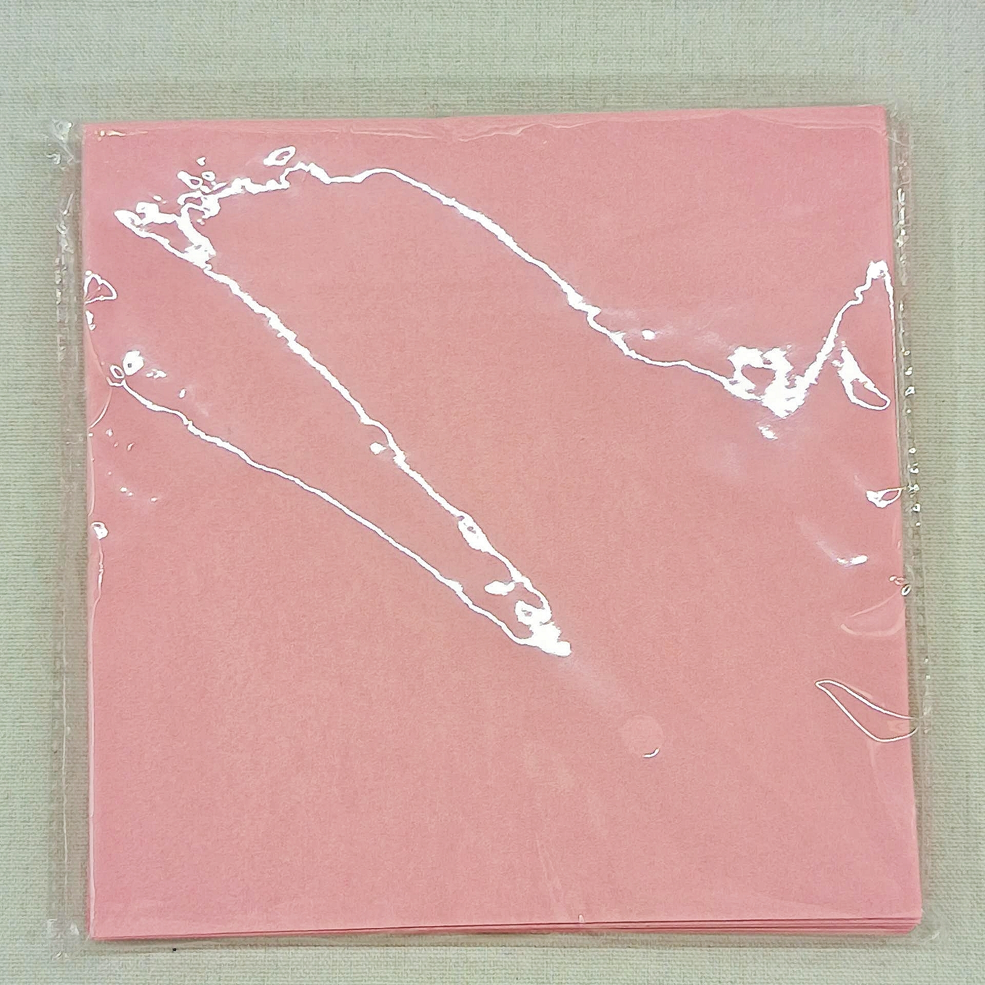 ผ้าเช็ดปากสีชมพู 33ซม.*20ชิ้น