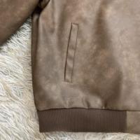 Vestes en daim vintage à fermeture éclair DENIMGUYS, vestes de moto pour homme, vestes et manteaux en cuir pour la course à moto