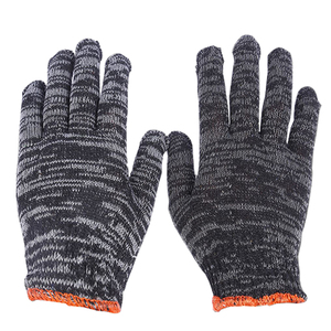 면사 검은 원사 먼지 방지 두꺼운 노동 보호 장갑 통기성 미끄럼 방지 내마모성 건설 장갑 - Product Image 6