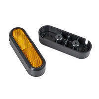 Aksesori Skuter Listrik Cangkang Reflektif untuk Xiaomi Mi5 Penutup Dekoratif Pengaman Roda Belakang Eksklusif Bagian Lampu Peringatan Kuning
