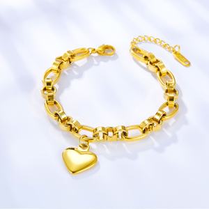 สร้อยข้อมือแฟชั่นลดราคาสุดฮอต ลายปาล์มอาย คิวบา ชุบทอง 18k สแตนเลสสตีล ไม่ลอก ไม่ก่อให้เกิดอาการแพ้ - Product Image 4