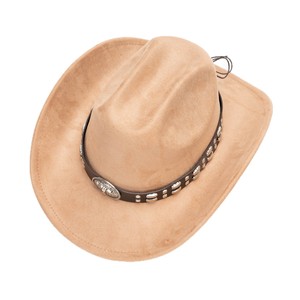 Sombrero Vaquero Hecho a Mano de Alta Calidad al por Mayor con Correa de Cuero Tachonada y Hebilla con Emblema de Águila para Uso Casual al Aire Libre - Product Image 5