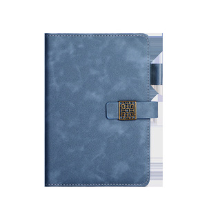 Agenda de bureau personnalisé en similicuir <span class=keywords><strong>A5</strong></span>, logo personnalisé, épaissi, haute valeur chromatique, reliure sans fil, boucle, coffret cadeau, Chine - Product Image 5