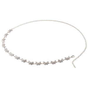 Chaîne de taille papillon en alliage de zinc, simple couche, style hip-hop, pour soirée - Product Image 4