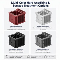 Boîtier électronique en alliage d'aluminium usiné sur mesure par CNC, dissipateur thermique, boîtier de contrôleur, alimentation, surface anodisée