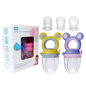 BPA Free Baby <strong>Fruit</strong> Feeder Set Squeeze Feeding Infant Food Dispensing With Baby <strong>Dummy</strong> Pacifier - Product Image 2