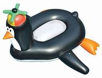 Bouée gonflable en PVC en forme de pingouin, pliable, pour enfants, jouet de natation portable et sûr pour les sports nautiques et la piscine