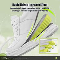 Plantillas para Aumentar la Altura con Tecnología 4D Cloud, Plantillas de Espuma Viscoelástica Suave para Zapatos que te Hacen Más Alto