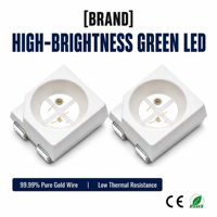Petite source de lumière LED verte 3528 525nm Diode SMD pour carte de contrôle d'appareils électroménagers intelligents et indication de l'état des appareils numériques