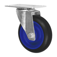 Roulettes pivotantes en caoutchouc légères de 130 mm pour chariot à main japonais en plastique, roulettes pour chariot alimentaire