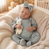 Poupée Reborn réaliste de 19 pouces en vinyle souple, jouet pour enfants, cadeau, vente en gros, personnalisable