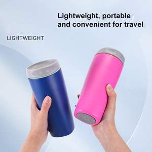 Tasse isotherme Owalala 20oz à double paroi en acier inoxydable, avec couvercle et paille, pour café et boissons – Nouveauté très demandée - Product Image 4